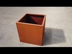 Custom Outdoor Garden กระถางดอกไม้กระถางโลหะขนาดใหญ่