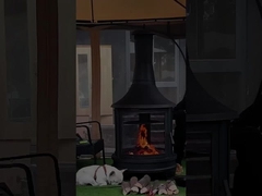 เครื่องเผาไม้กลางแจ้งสําหรับทําความร้อนและทําอาหาร