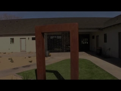 สระ Corten Steel Waterfall Blade Cascade เปลี่ยนแปลงพื้นที่เป็นส่วนตัว