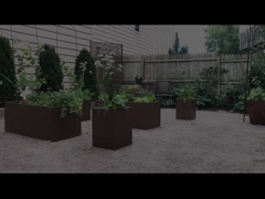 กล่องไปรษณีย์ที่กําหนดเองกล่องปลูกไม้ สวนเครื่องประดับโลหะ ทนต่ออากาศ