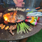 Corten Steel BBQ Grill 19 นิ้ว Camping Commercial
